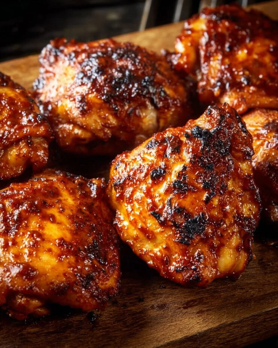 Air Fryer BBQ Chicken Thighs