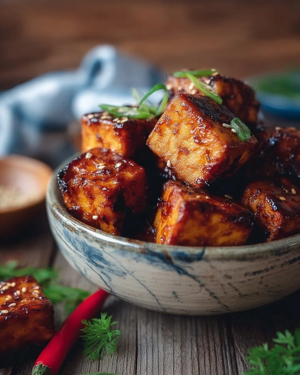 Air Fryer BBQ Tofu