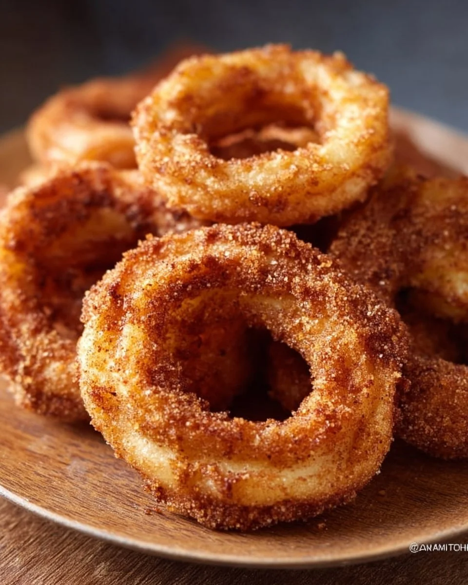 Air Fryer Cinnamon Apple Rings