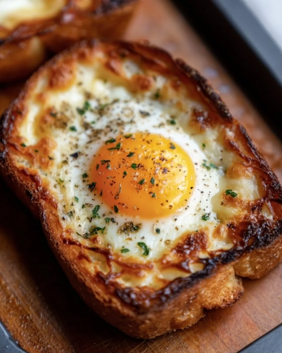 Air Fryer Egg and Cheese Toast