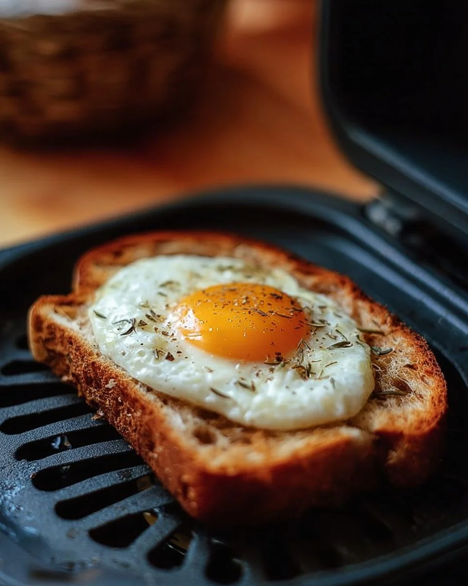 Air Fryer Egg and Toast