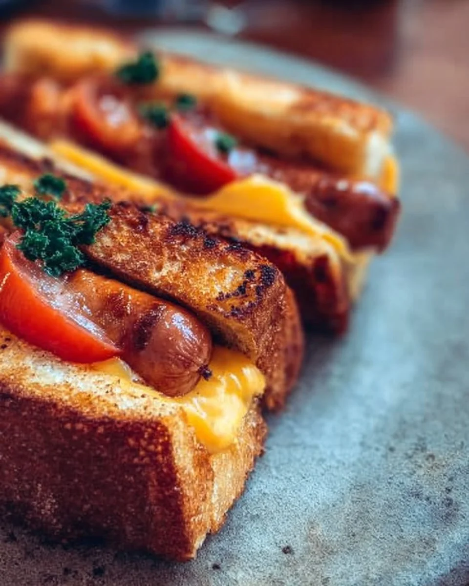 Air Fryer Grilled Cheese Hot Dogs