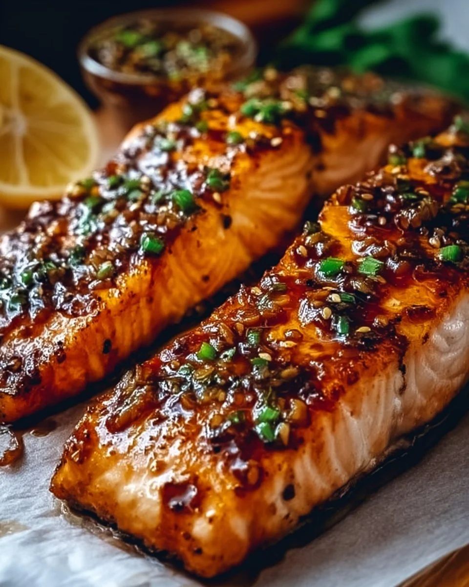 Air Fryer Honey Garlic Salmon