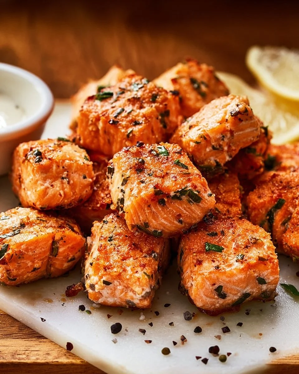 Air Fryer Salmon Bites