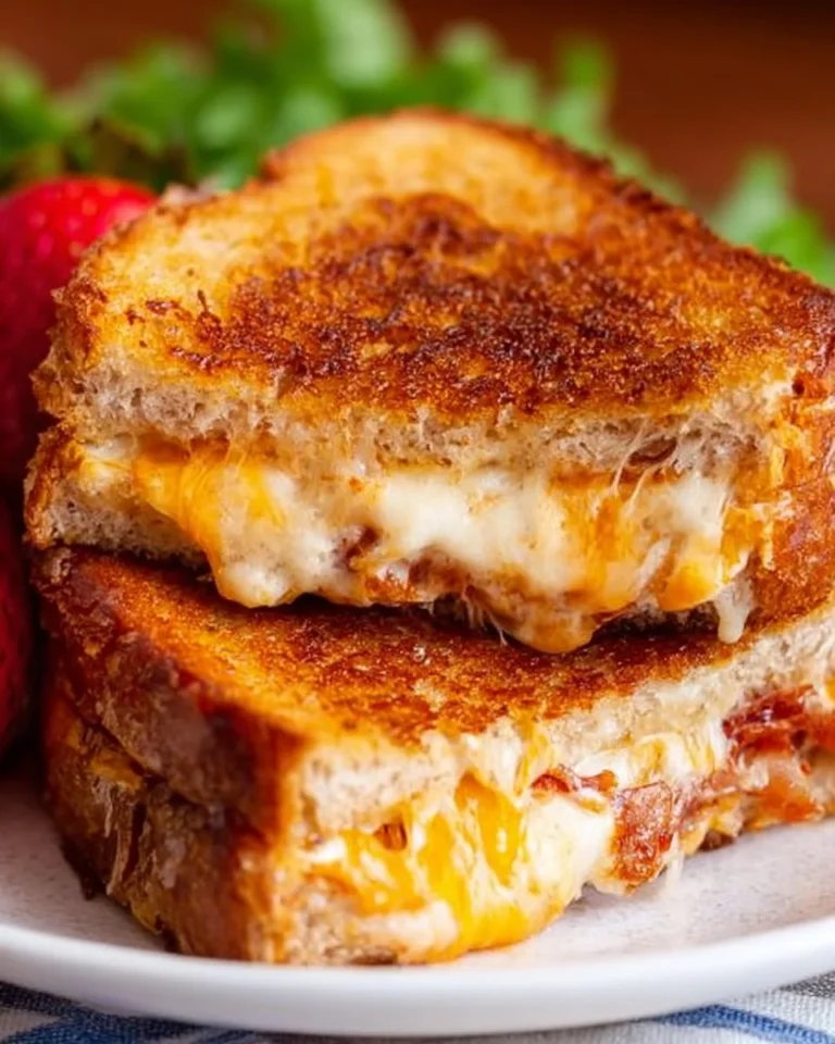 Crispy air fryer grilled cheese sandwich with golden-brown toast and melted cheese