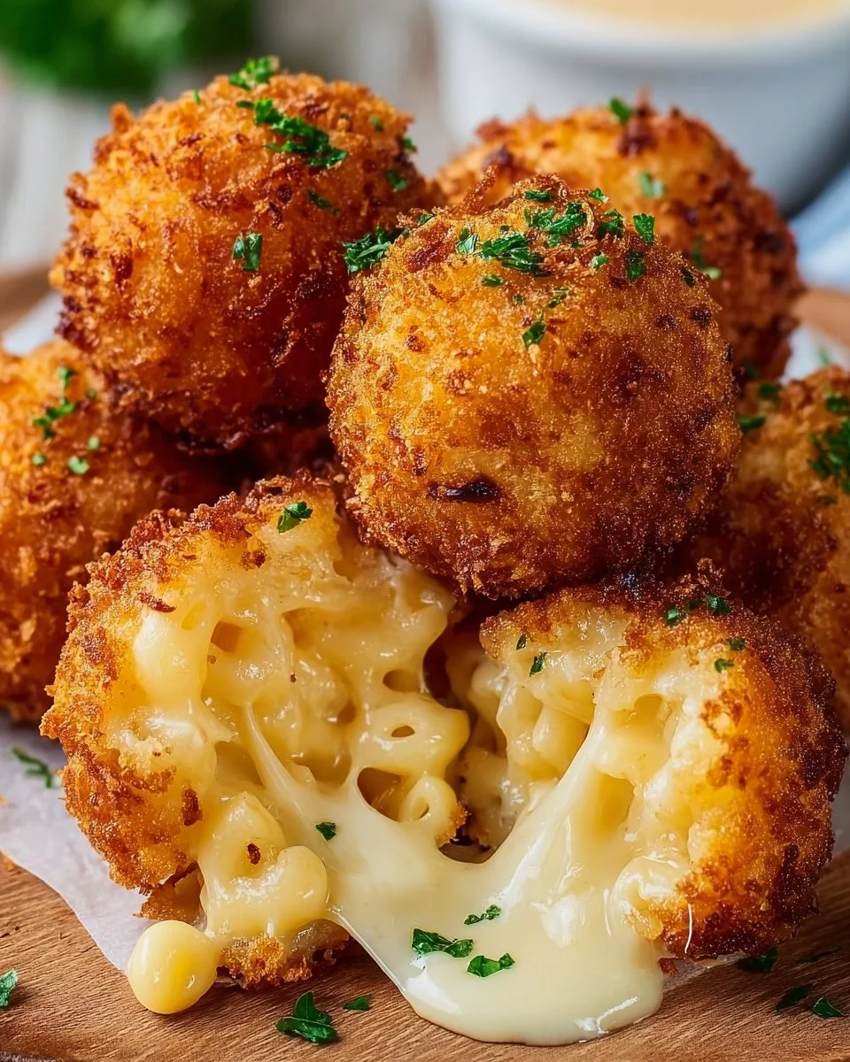 Air Fryer Fried Macaroni and Cheese Balls from Cheesecake Factory recipe