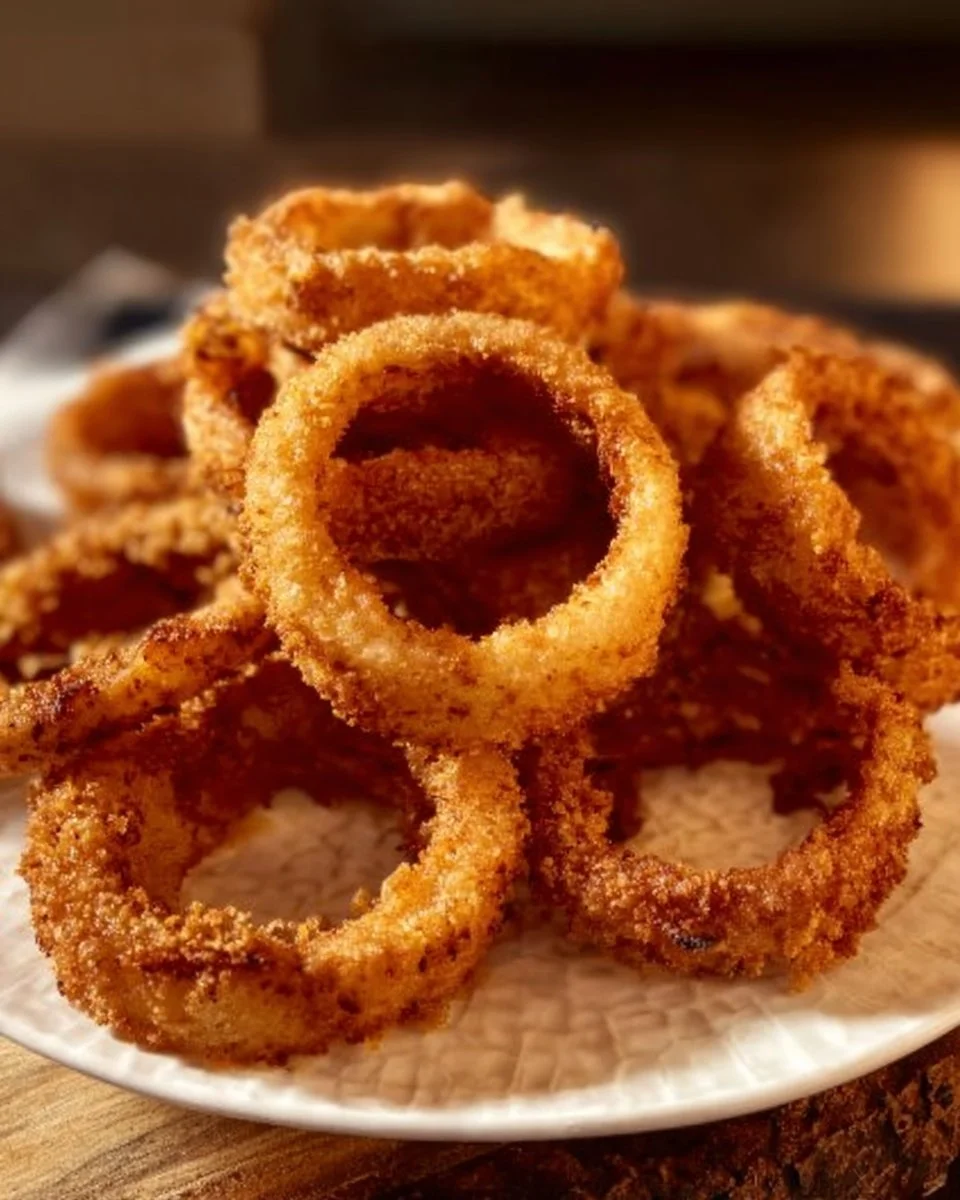 CRISPY AIR FRIED ONION RINGS