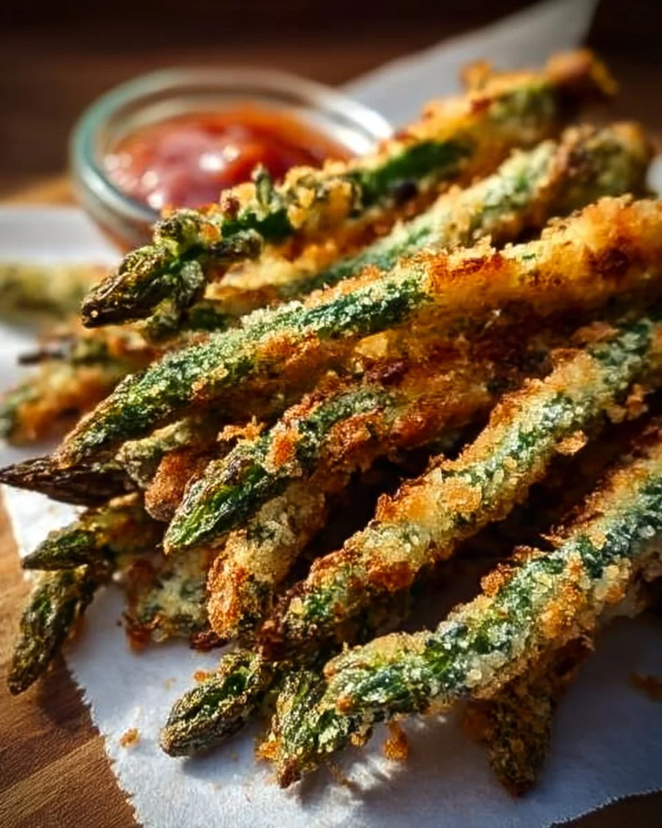 Crispy Parmesan Asparagus Fries