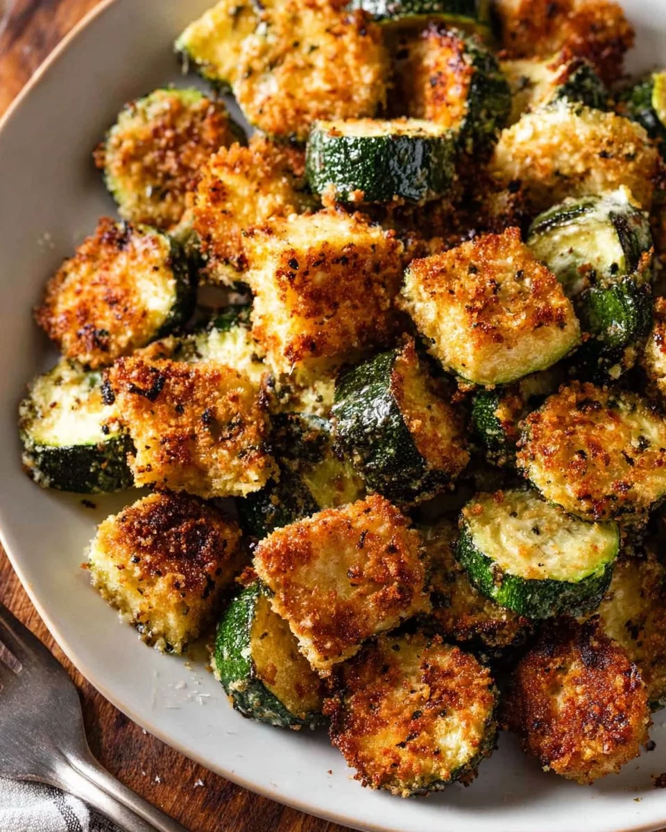 Easy No-Breading Air Fryer Parmesan Zucchini