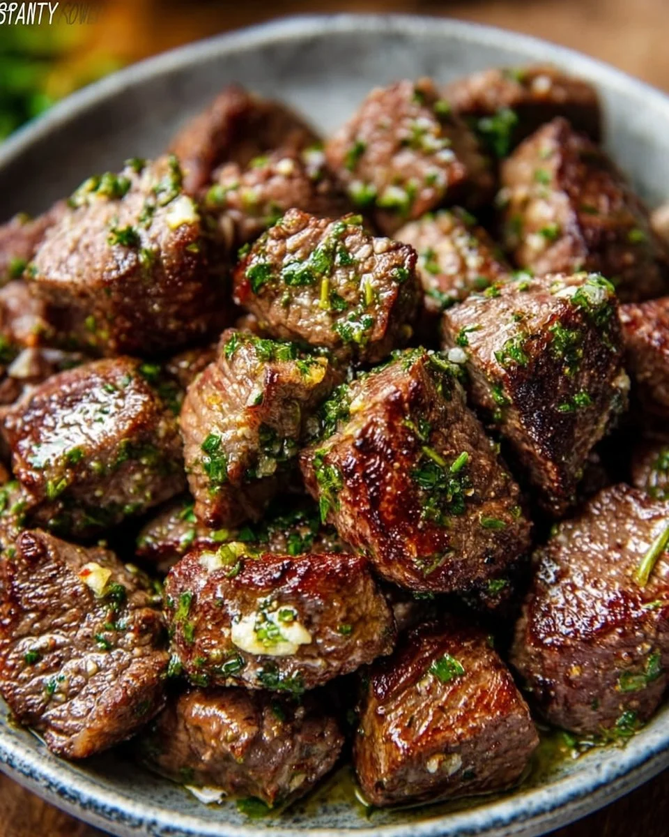 Garlic Butter Air Fryer Steak Bites