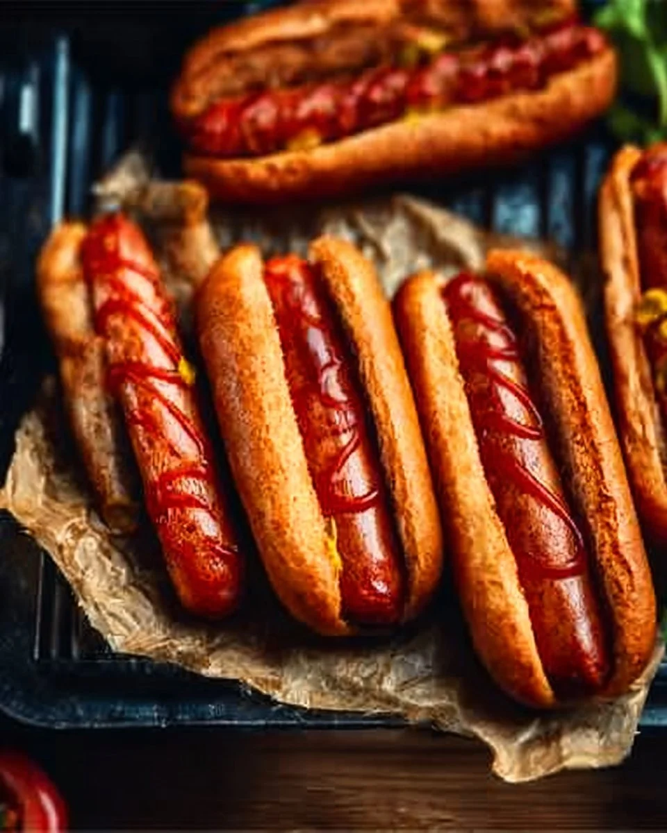 Juicy Air Fryer Hot Dogs