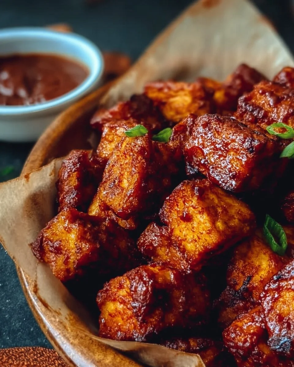 Oven-Baked or Air Fryer BBQ Tofu Easy Vegan Recipe