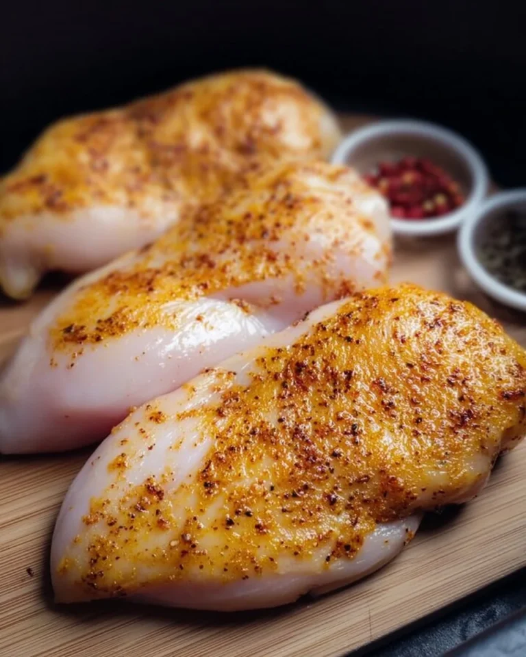 Quick & juicy air fryer chicken breast cooked to perfection