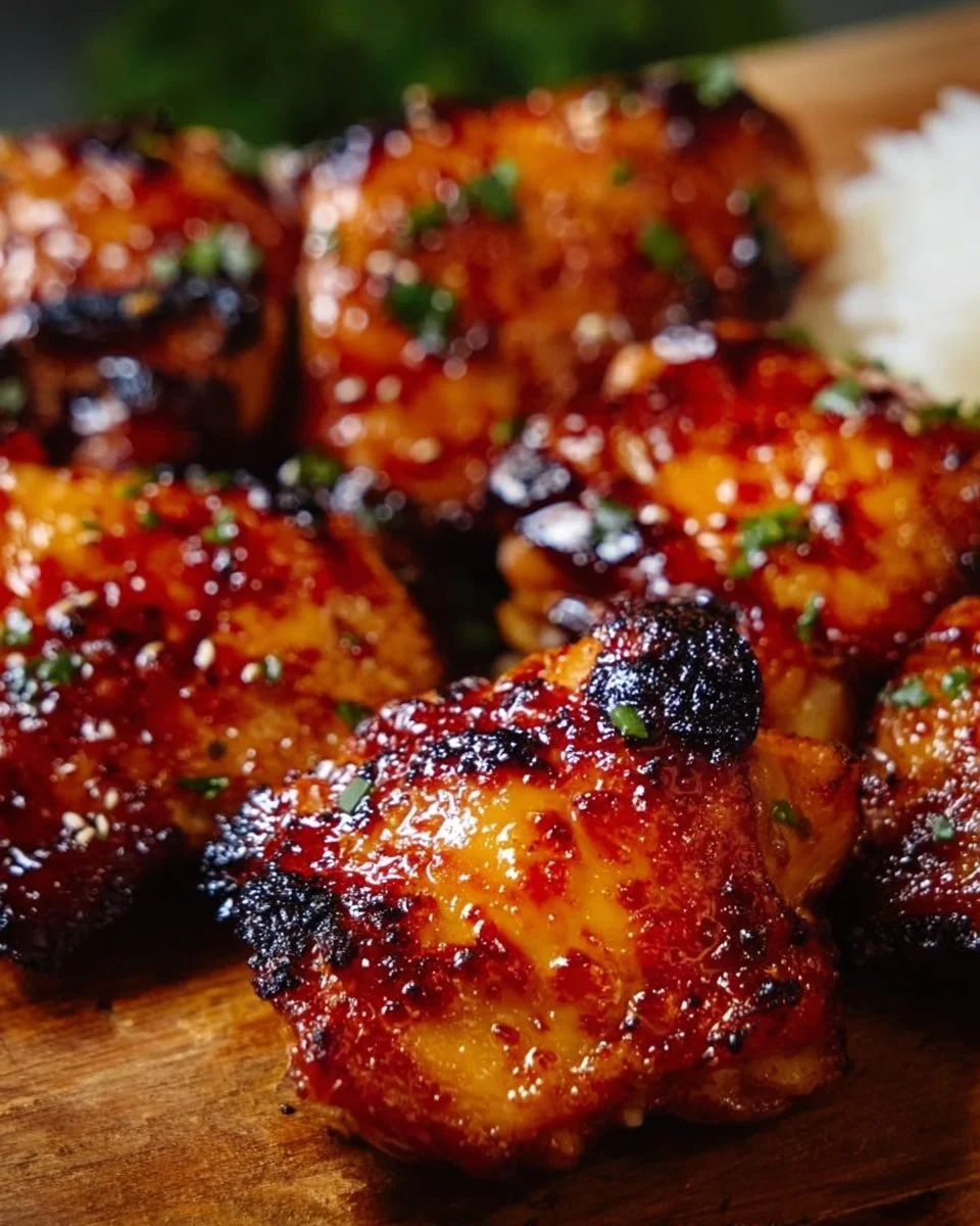 Sweet Chili Glazed Thai Chicken Thighs Air Fryer Recipe
