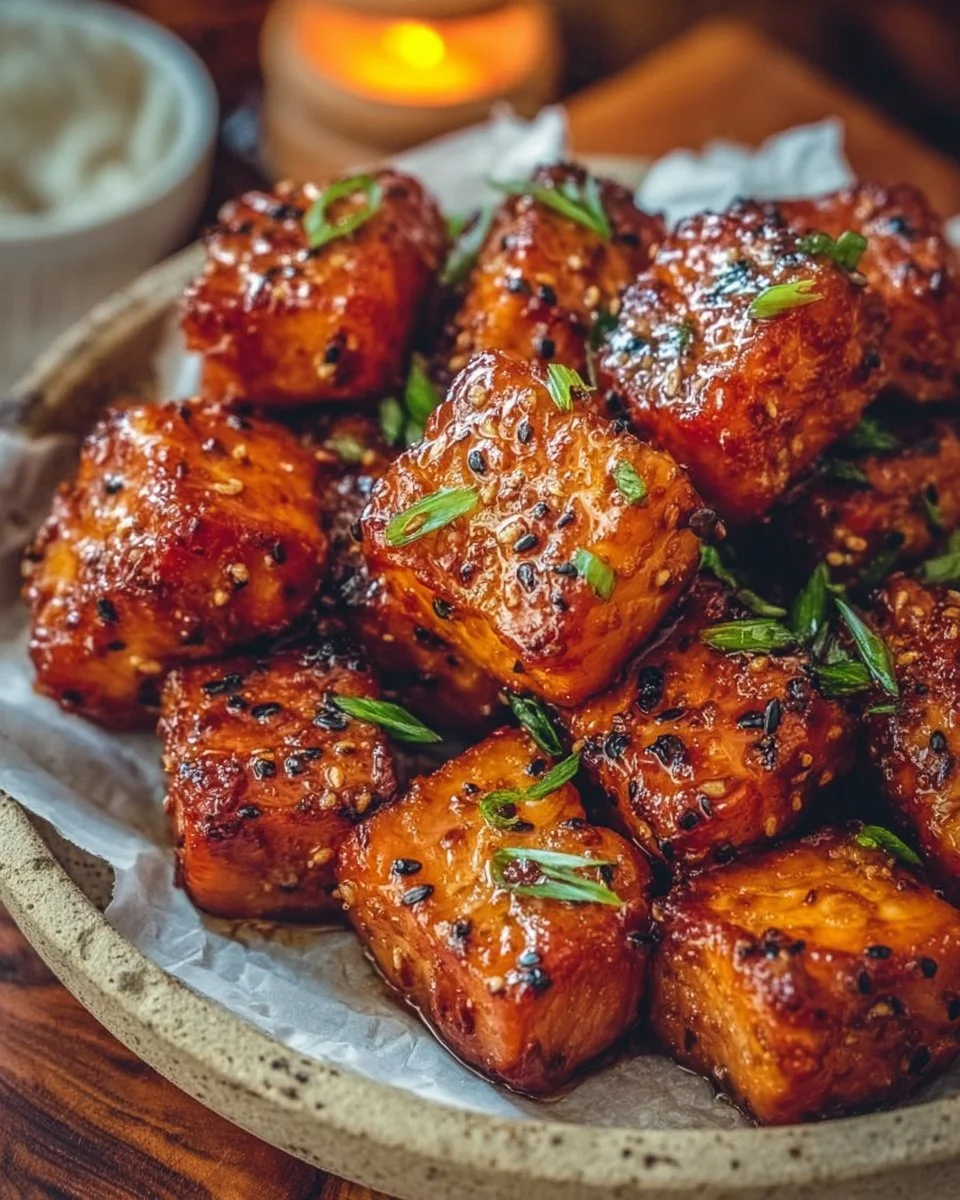Air Fryer Honey Garlic Salmon Bites: Sweet and Savory Delight