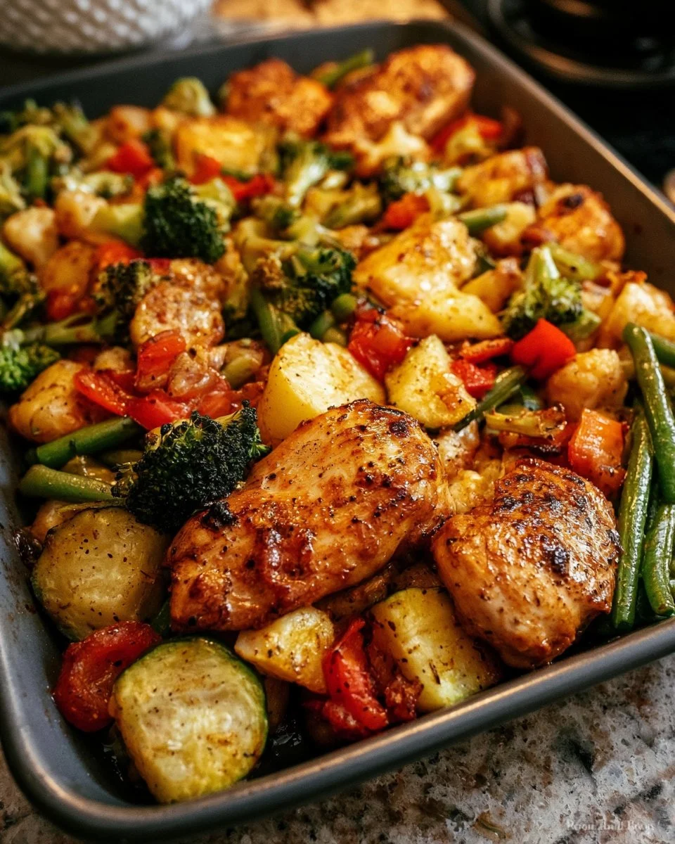 Air Fryer Chicken and Veggies