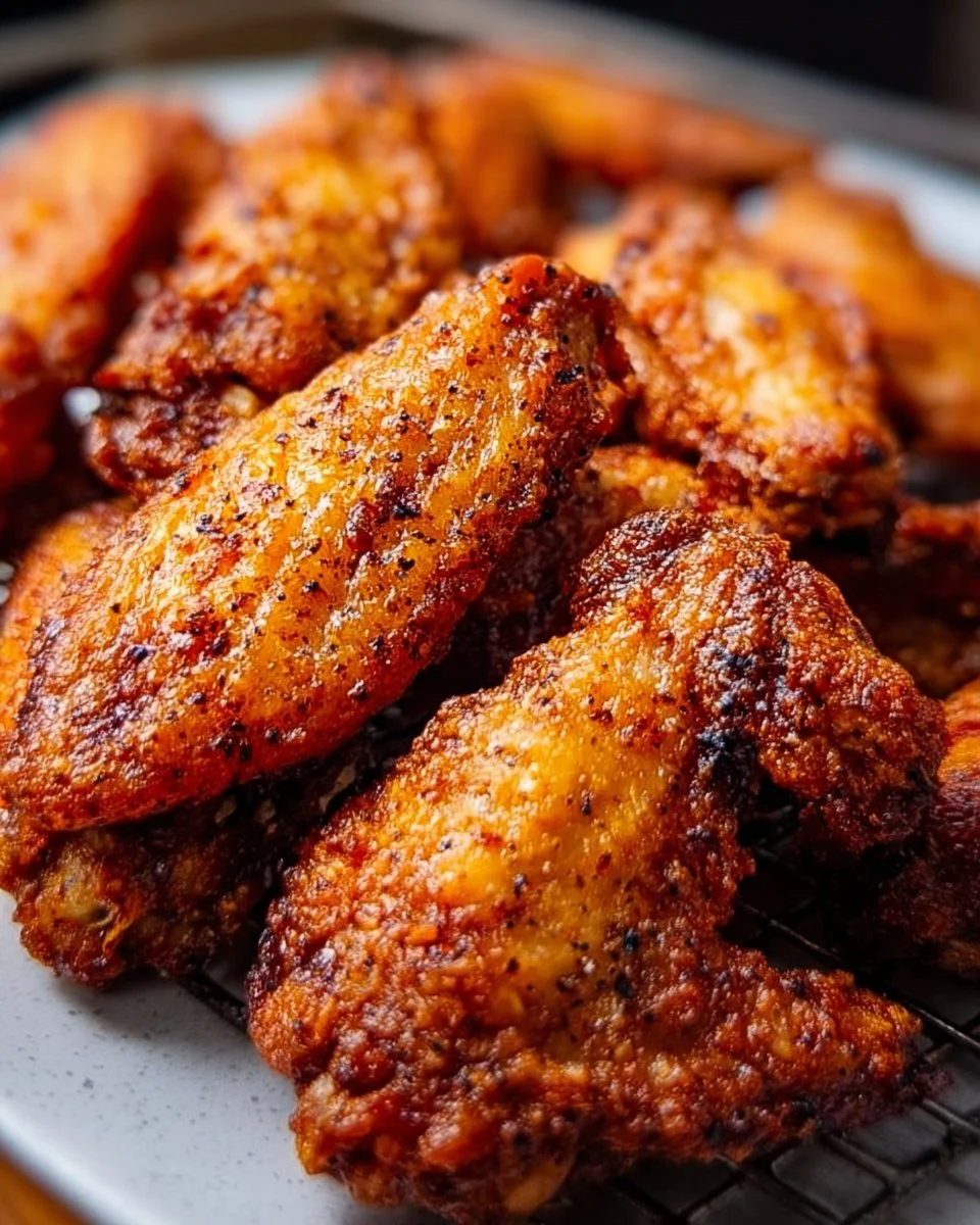 Delicious air fryer chicken wings served with dipping sauce