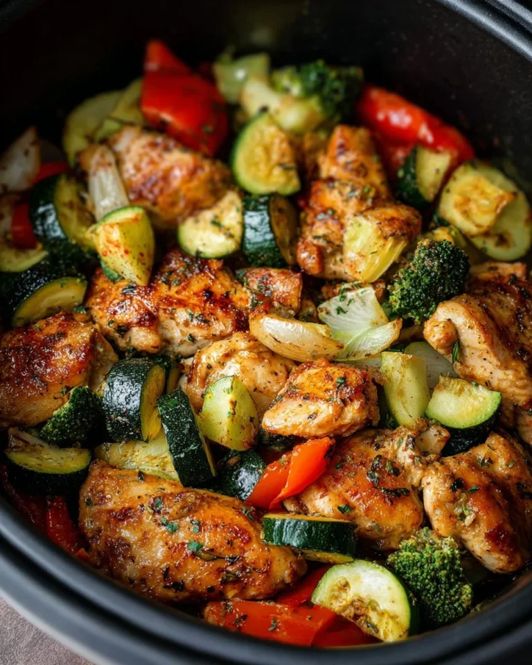 Crispy air fryer chicken with colorful vegetables prepared for a healthy meal
