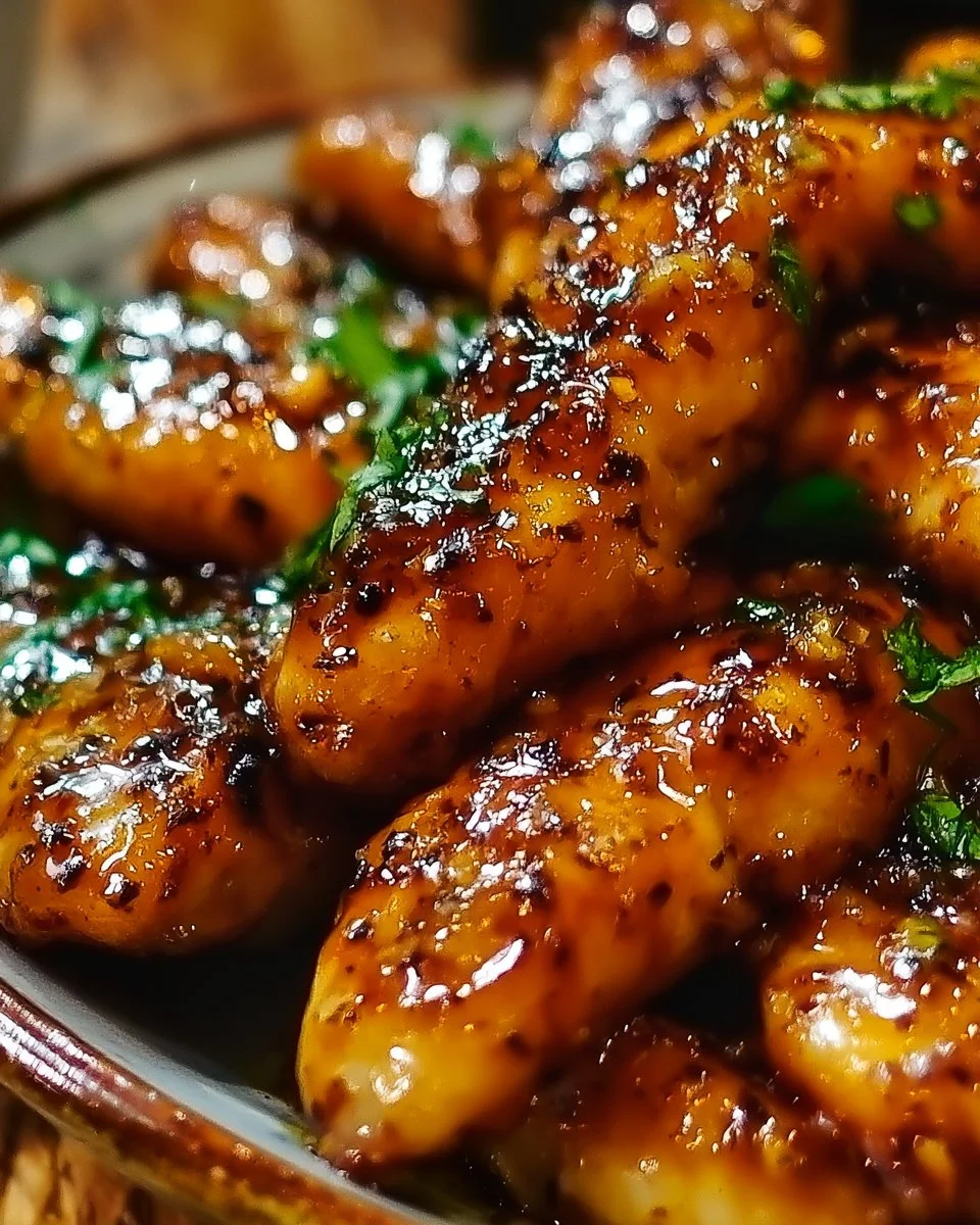 Air Fryer Honey Butter Garlic Chicken Tenders Recipe