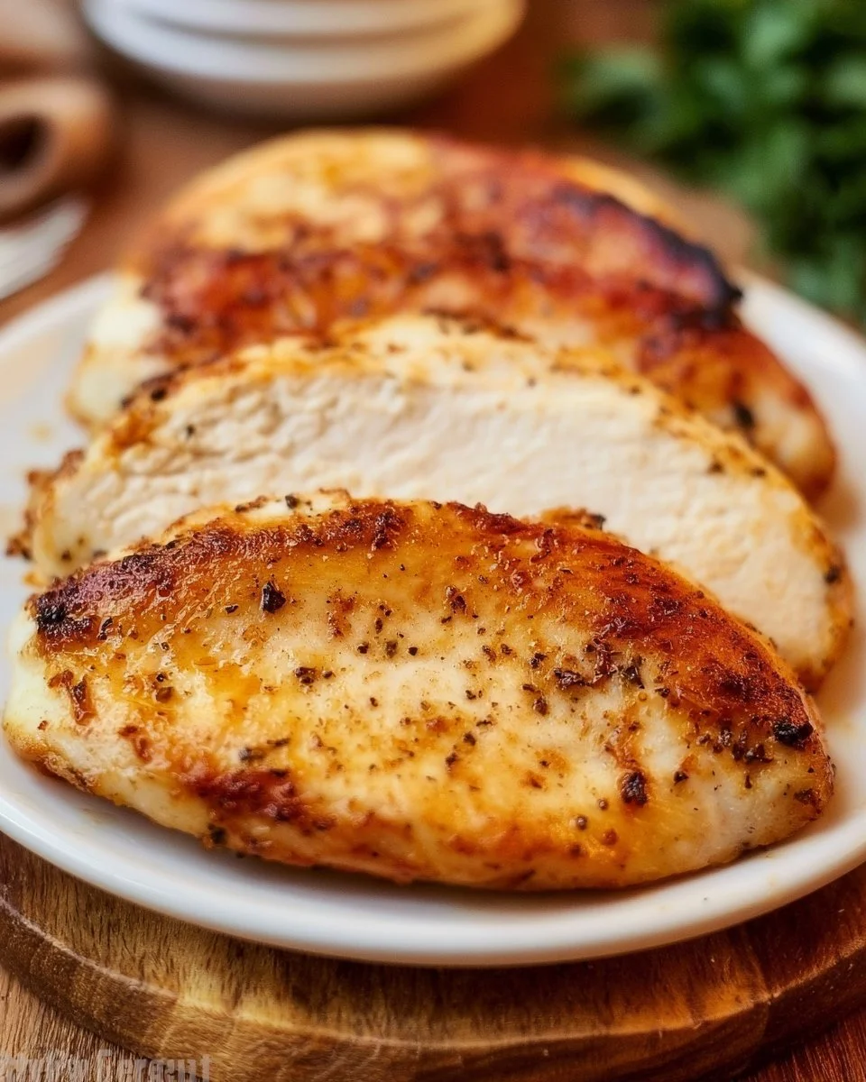 Air Fryer Juicy and Tender Chicken Breasts