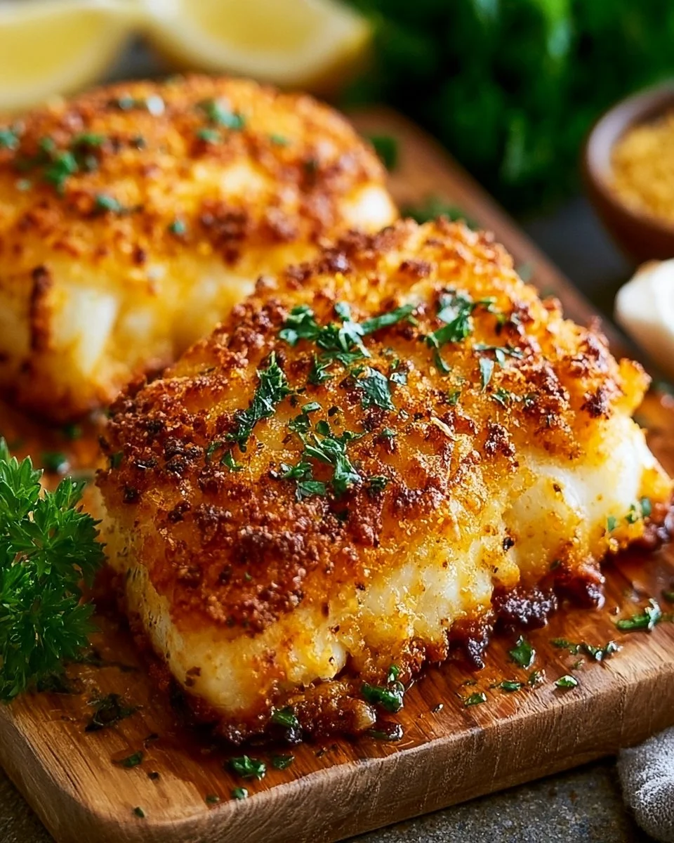 Crispy Air Fryer Parmesan Cod | Easy Baked Fish in Air Fryer Dinner