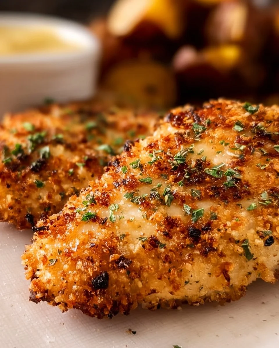Air Fryer Parmesan Crusted Chicken