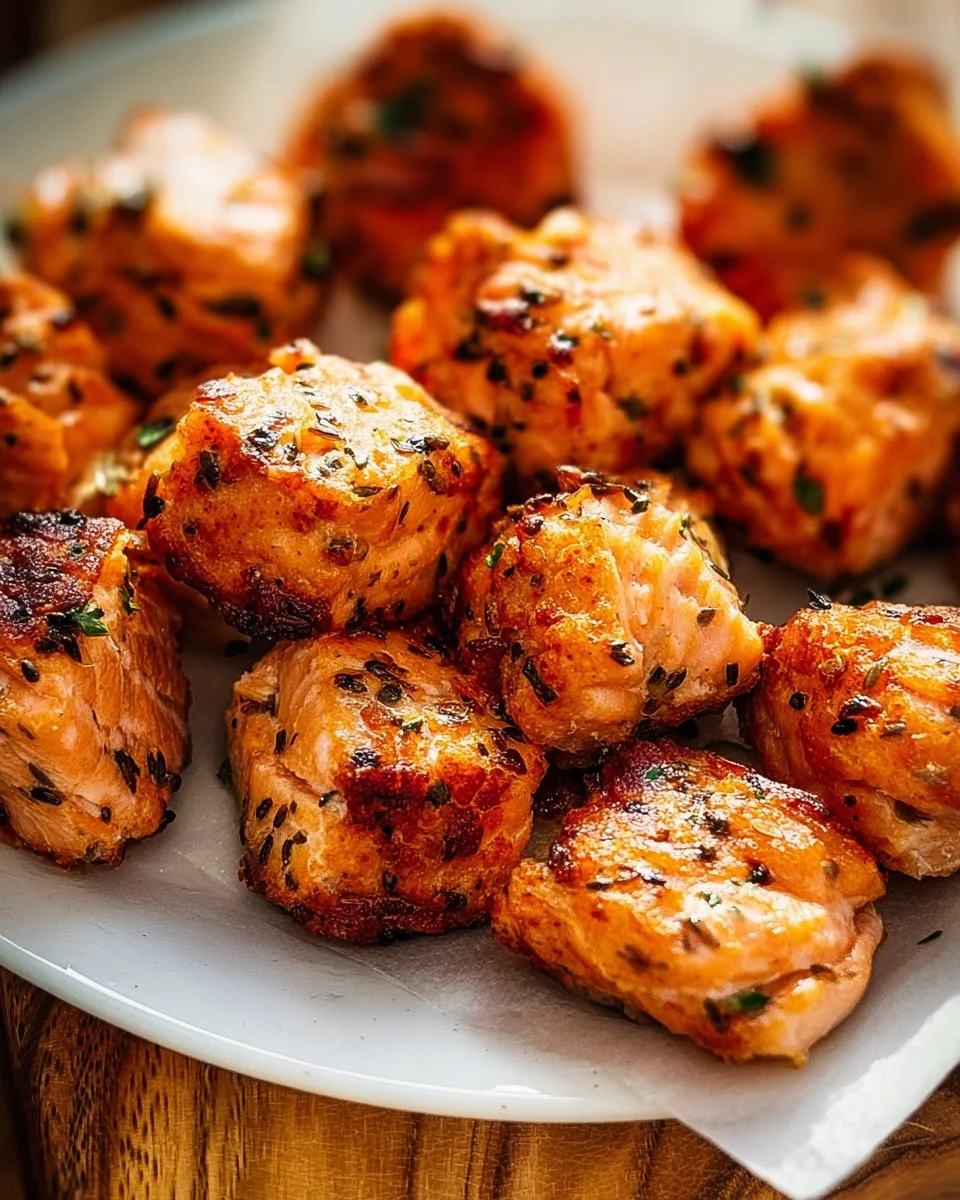 Air Fryer Salmon Bites