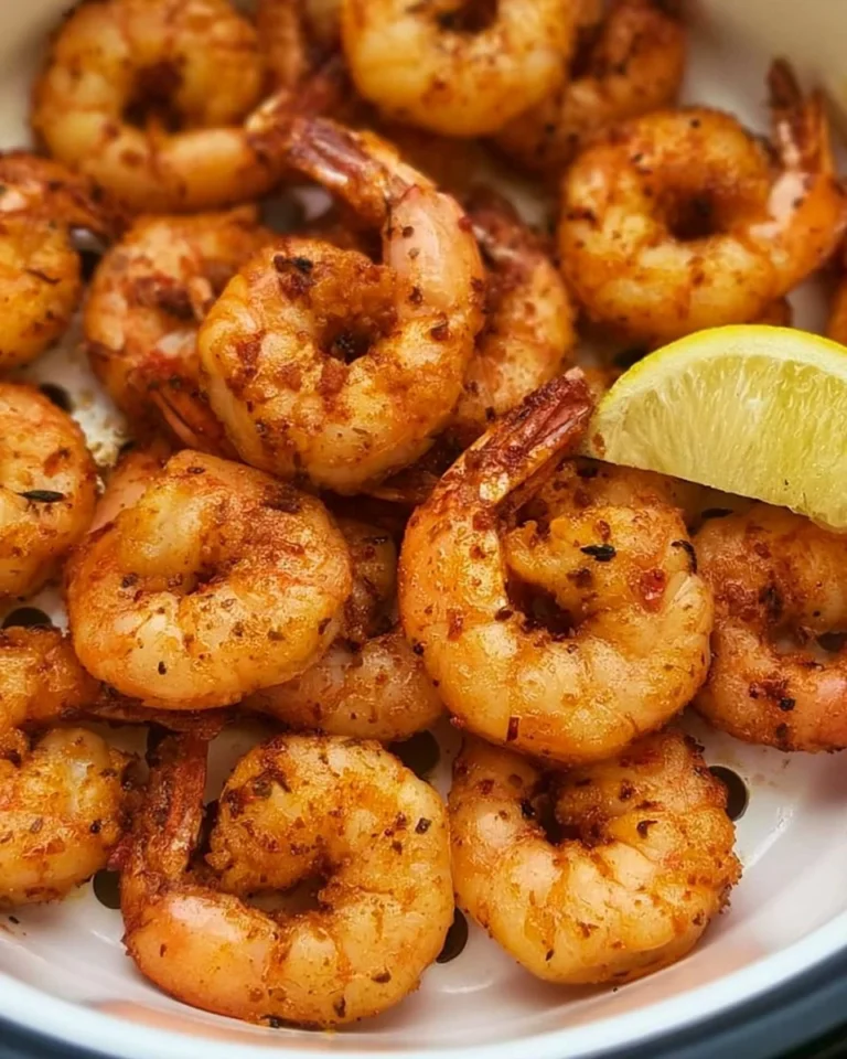 Crunchy air fryer shrimp recipe cooked in 15 minutes.