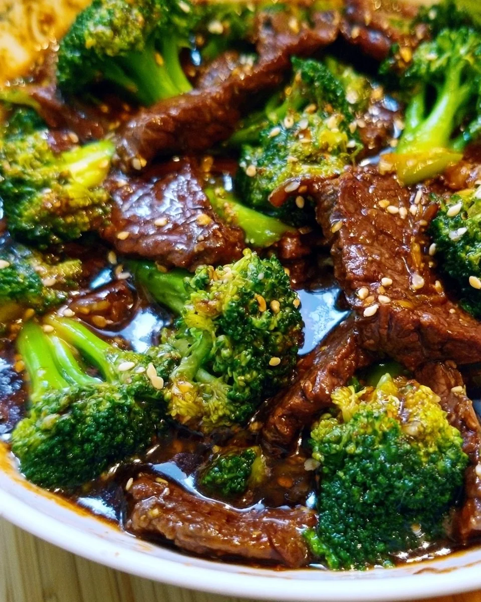 Easy Beef and Broccoli stir fry dish served on a plate