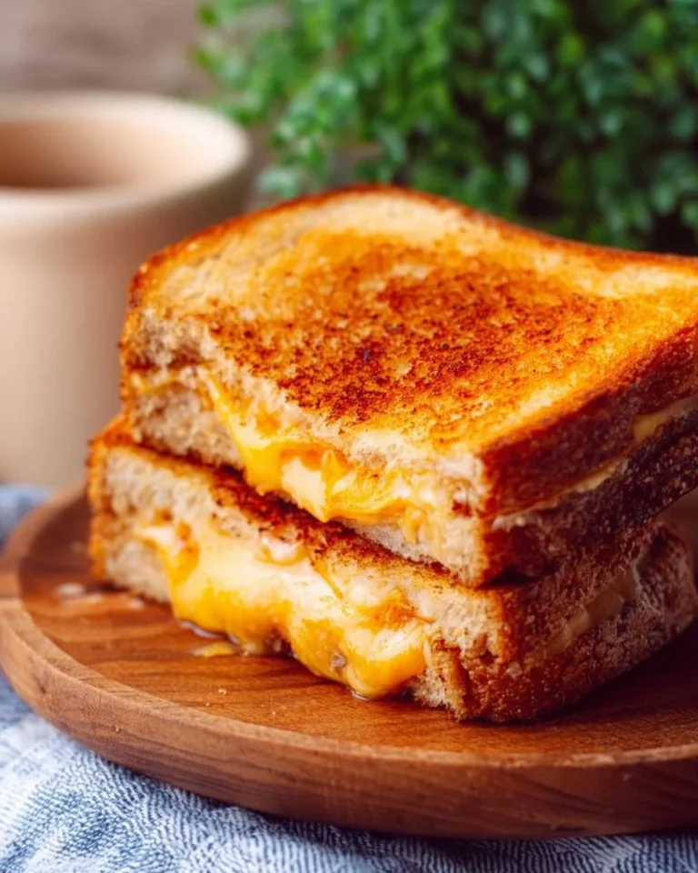 Best air fryer grilled cheese sandwich with crispy crust and melted cheese