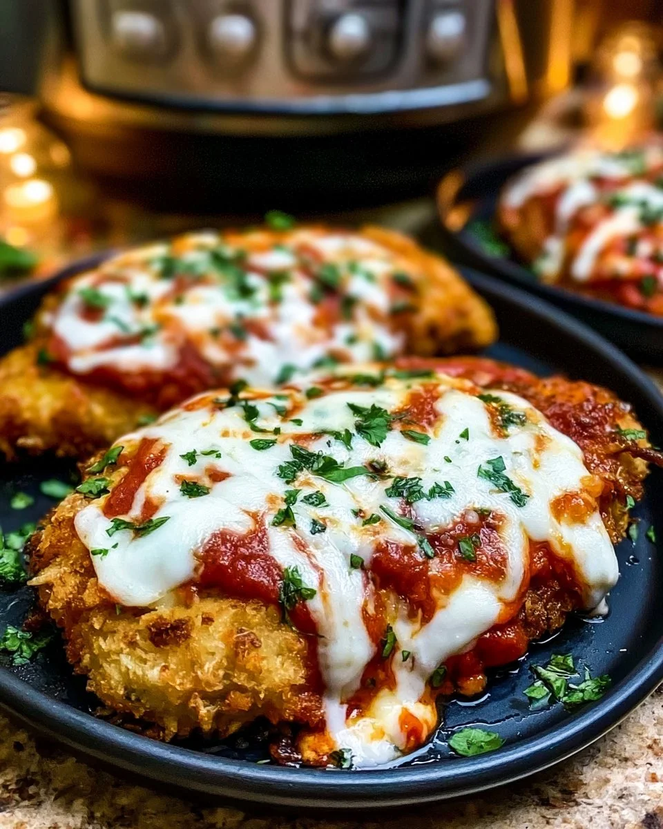 Crispy Healthy Chicken Parmesan - Air Fryer Recipe