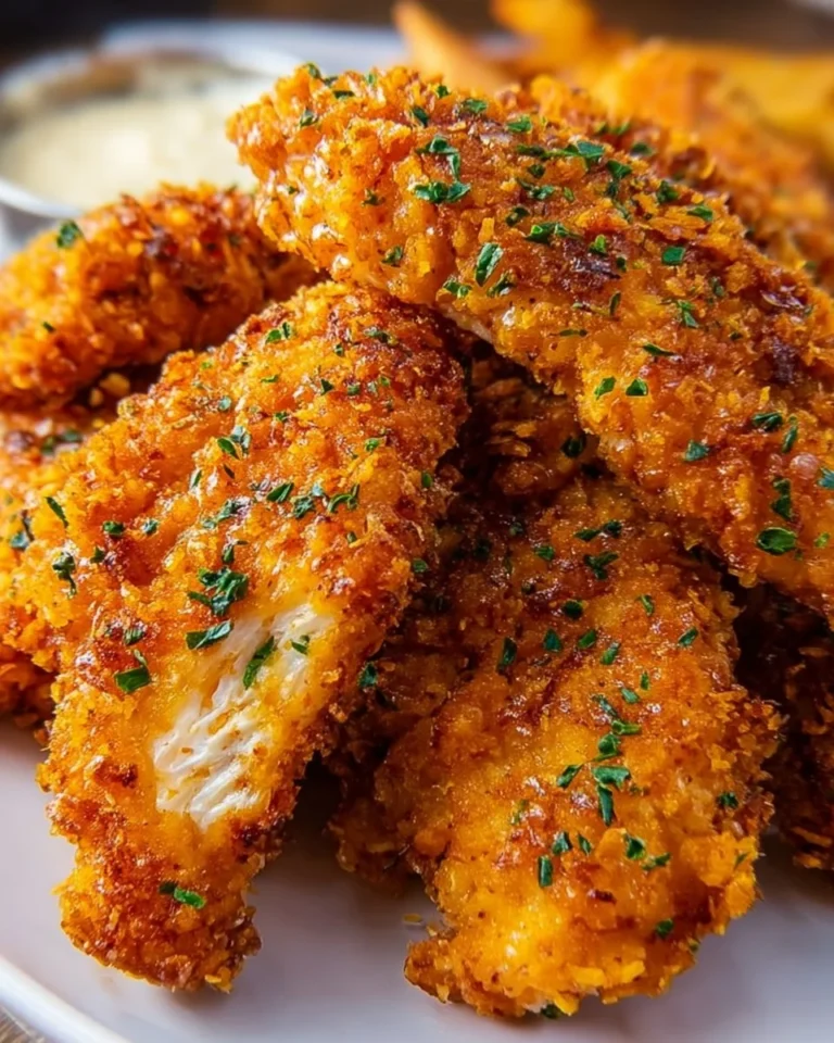 Delicious Crack Chicken Tenders served with dipping sauce