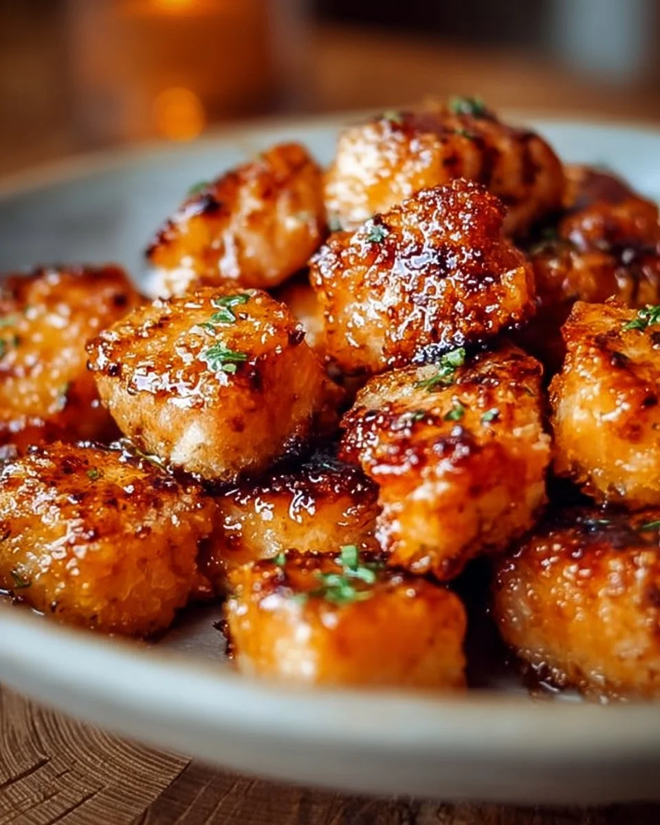 Crispy Air Fryer Honey Garlic Salmon Bites (20-Minutes)