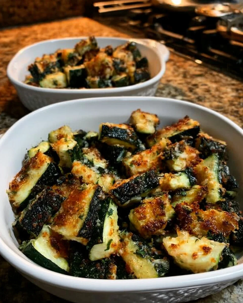 Air Fryer Parmesan Zucchini