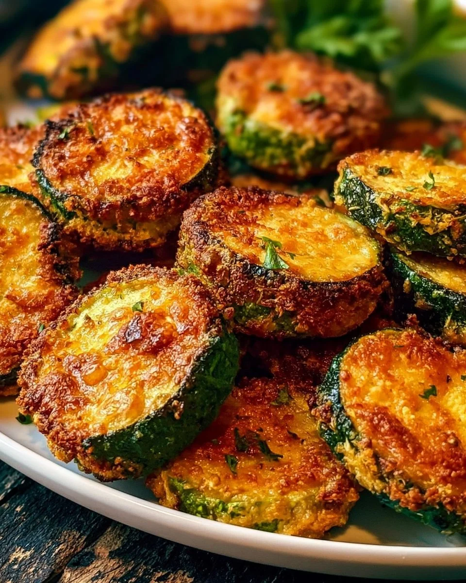 Crispy Cheesy Air Fryer Zucchini