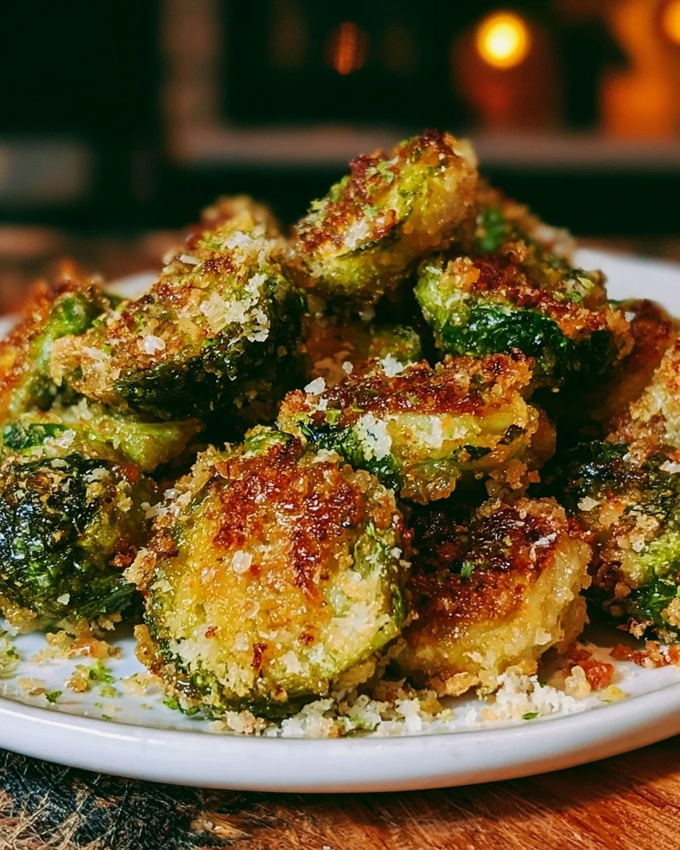 Crispy Parmesan-Crusted Brussels Sprouts