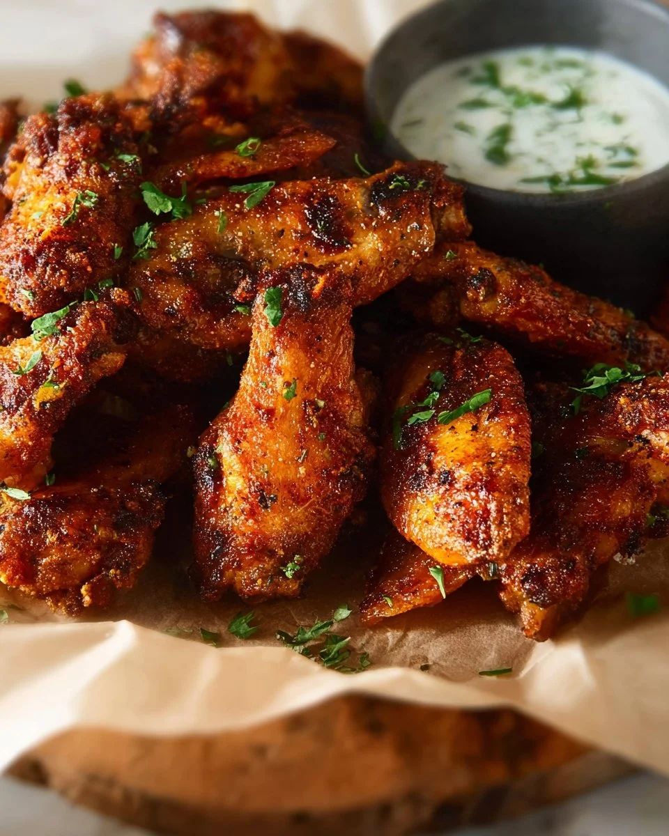 Extra Crispy Baked Chicken Wings