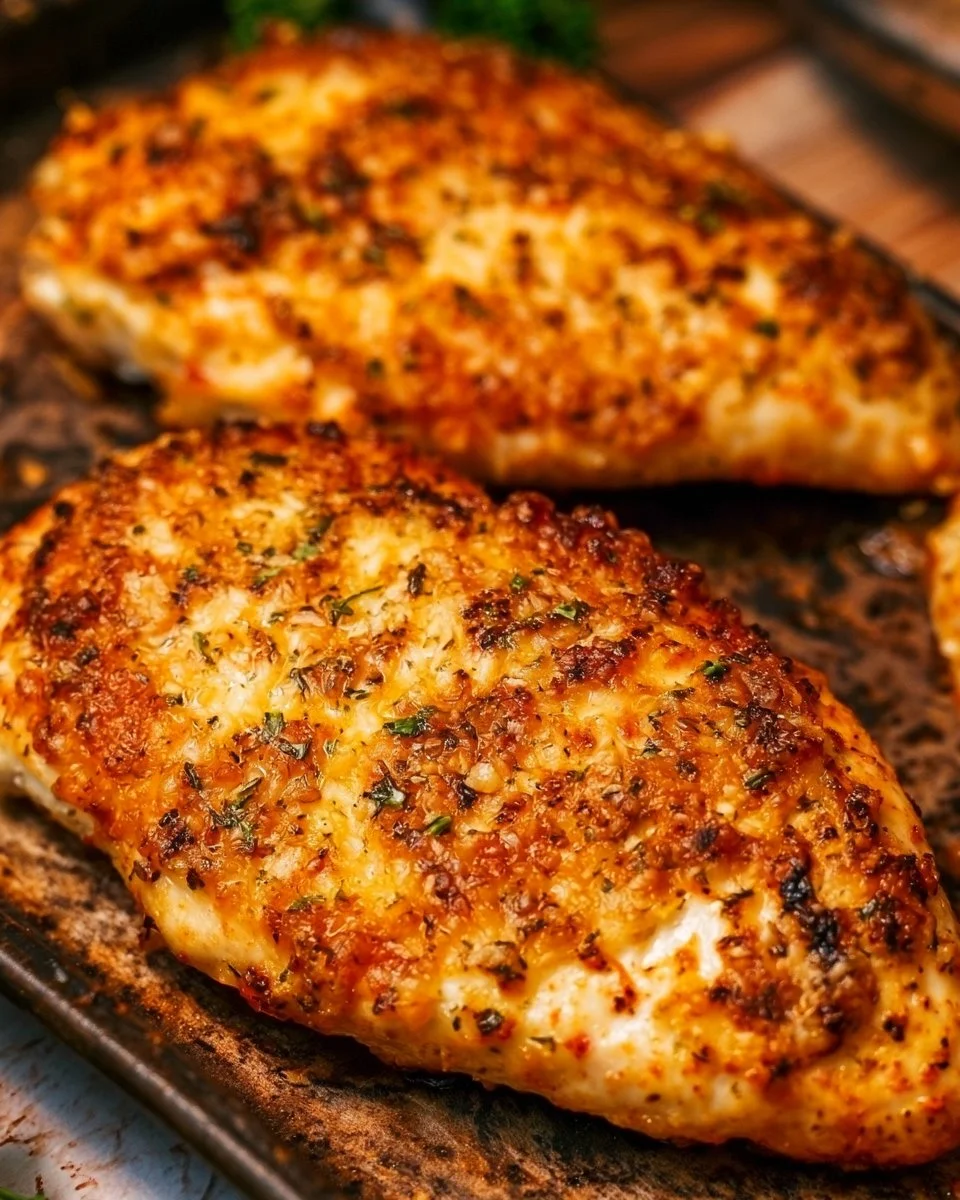 Air Fryer Garlic Parmesan Chicken (No Breading)