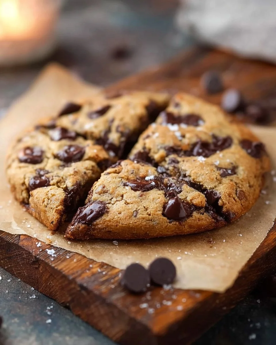 Giant Keto Chocolate Chip Cookie