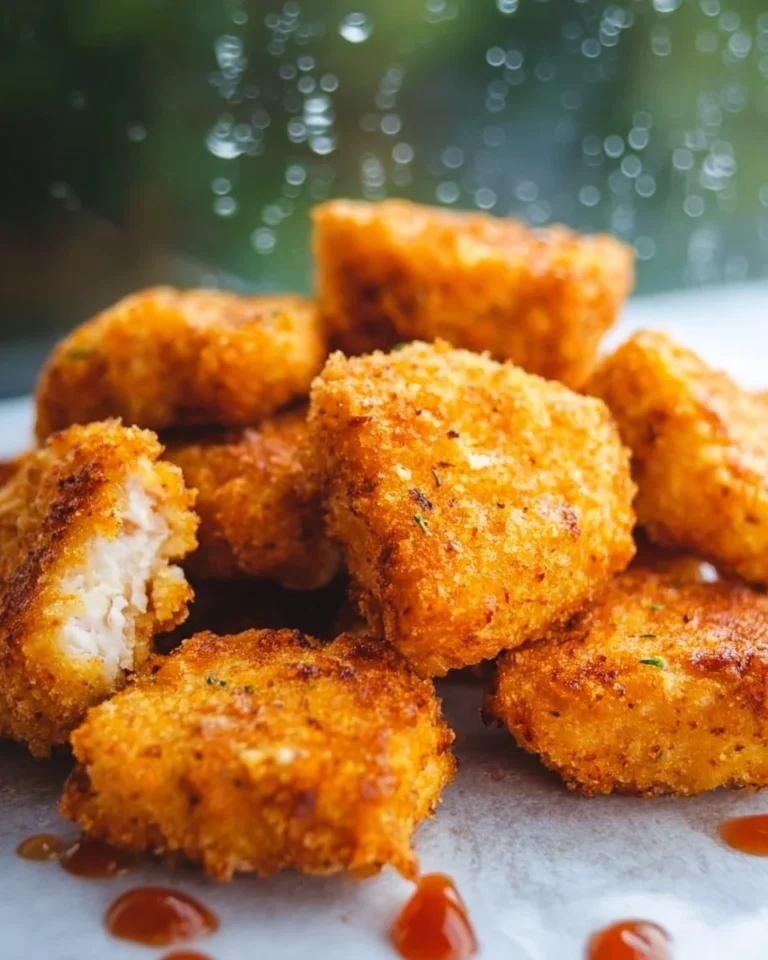 Keto-friendly chicken nuggets served with dipping sauce.