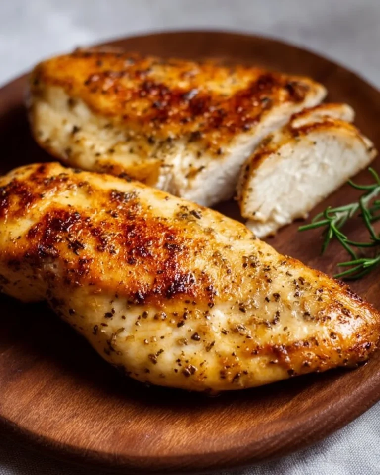 Low carb air fryer chicken breast cooked to perfection