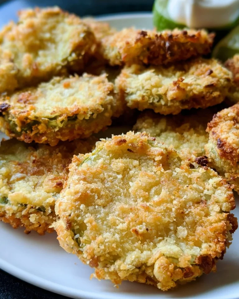 Crispy air fryer fried green tomatoes served gluten-free on a plate