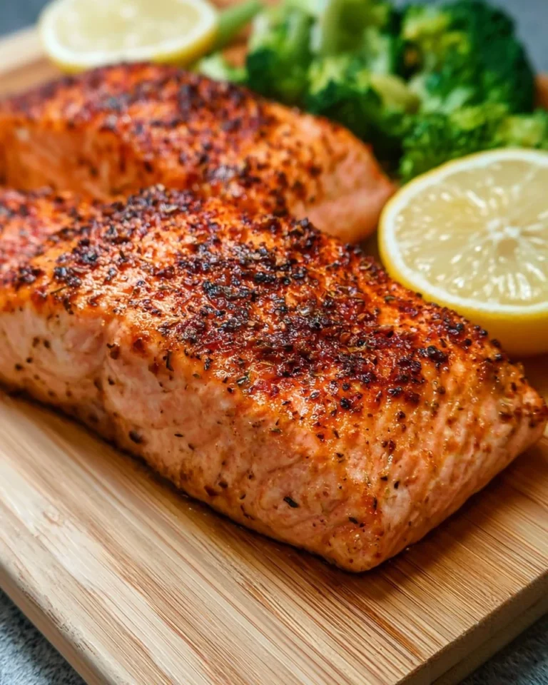 Air fryer salmon fillets cooked to perfection for an easy weeknight meal