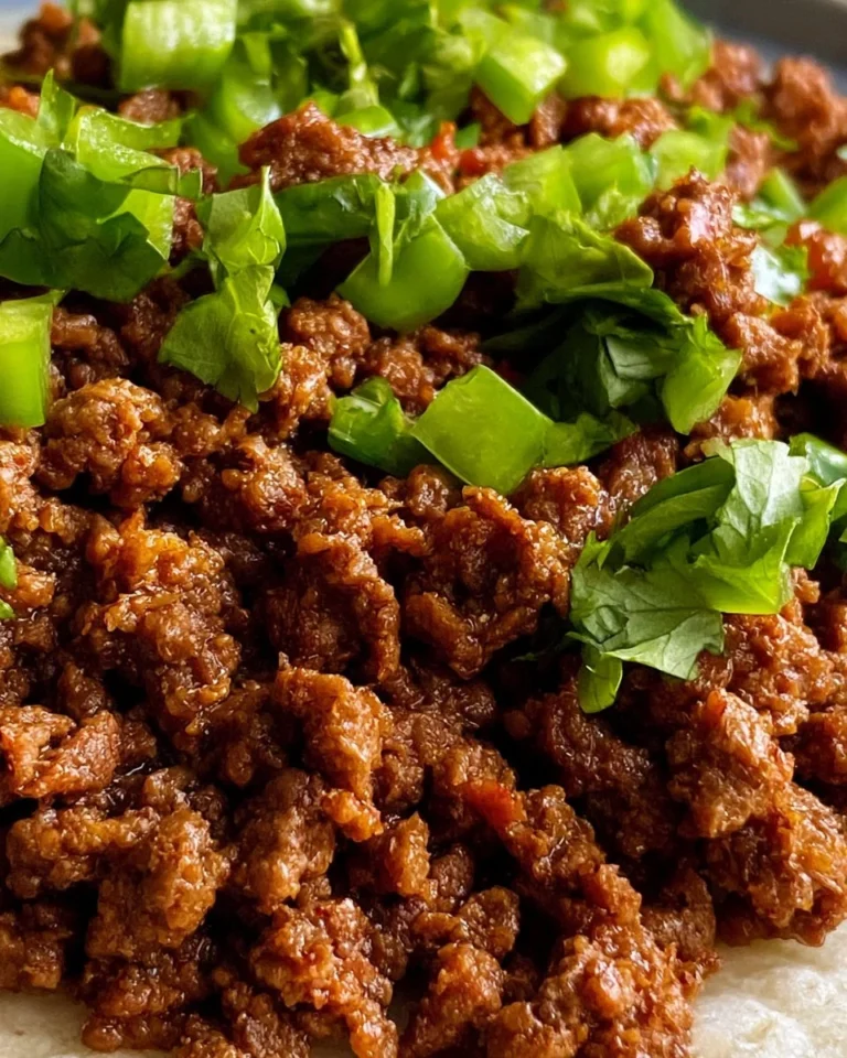 Delicious air fryer taco meat made from ground beef