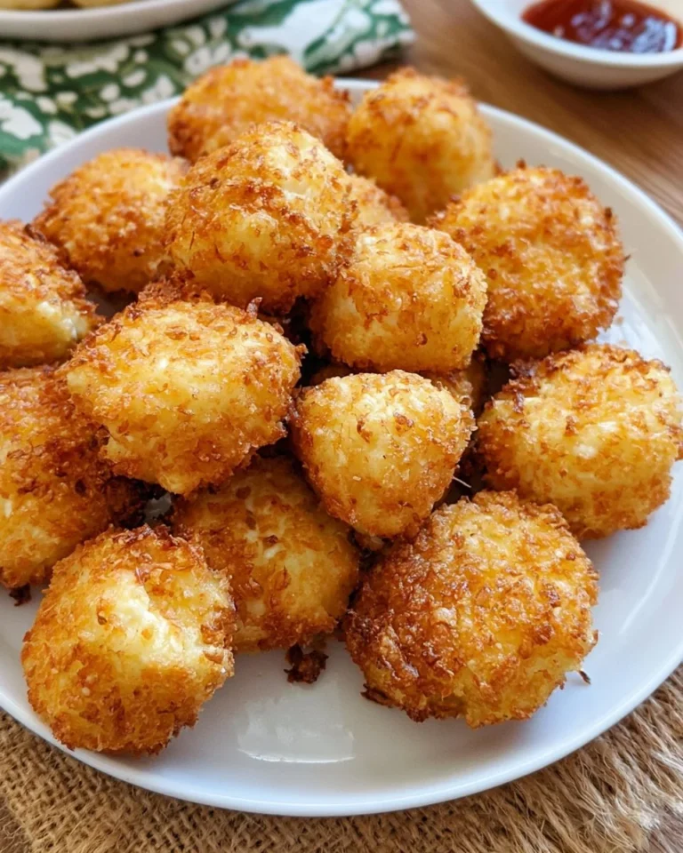 3 ingredient keto Cottage Cheese Tots fresh from the oven