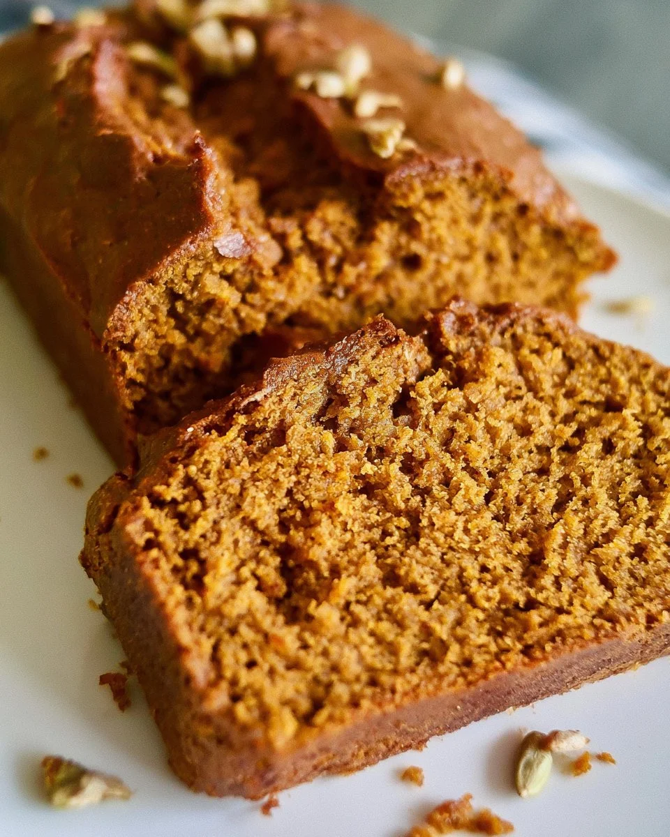 Irresistible gluten-free pumpkin bread made in an air fryer.