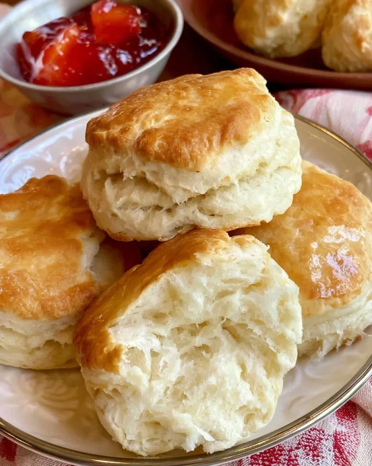 Delicious grands biscuits made in an air fryer, golden brown and fluffy.