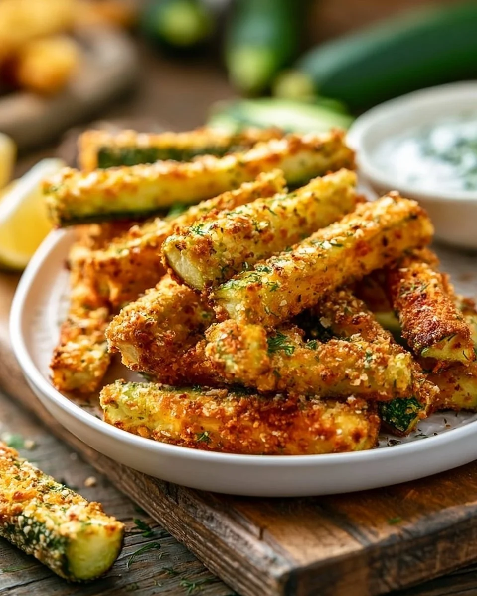 Crispy Air Fryer Zucchini Fries