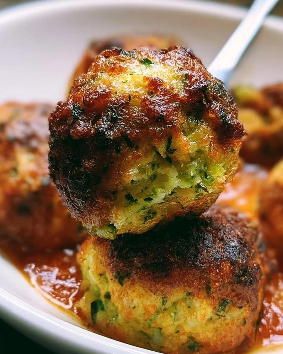 Deliciously baked zucchini garlic bites served on a plate