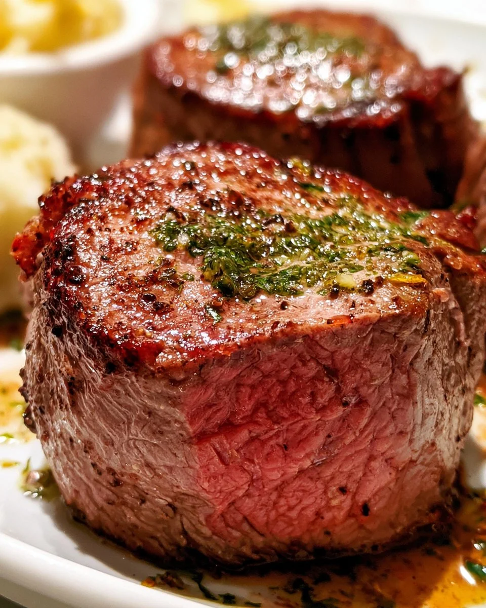 Delicious quick air fryer filet mignon cooked to perfection